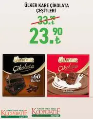 ÜLKER KARE ÇİKOLATA ÇEŞİTLERİ/ADET ÜLKER KARE ÇİKOLATA ÇEŞİTLERİ/ADET
